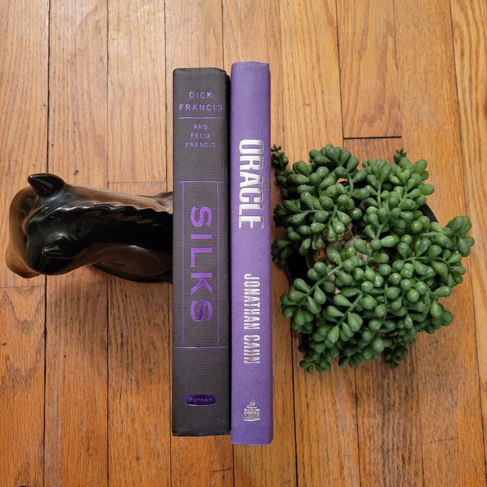 2 Home Decor Staging Books Hardcover Set Purple Silver Gray Black Modern Artsy‎